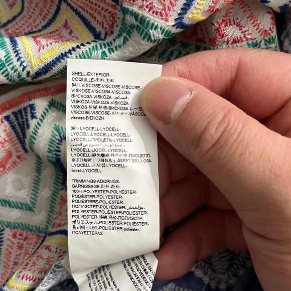 NWT - Desigual Women’s Patchwork Embroidered Long Sleeve Shirt - Size L - Picture 14 of 15